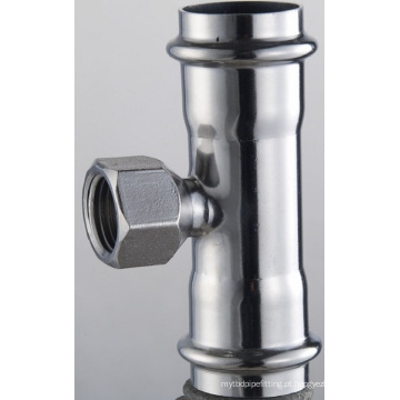 35 * 1/2 * 35 En 316L T-Coupling Pressione X Feminino X Pressione